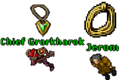 Jerom's necklace and elvenhair rope