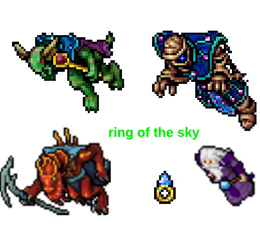 Ring of the skies, pharaoh and snakecharmer cape